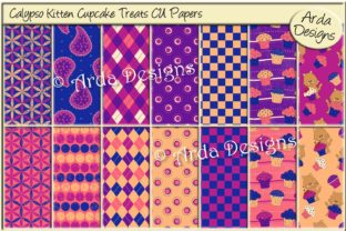 Calypso Kitten Cupcake Treats CU Papers: A Creative Resource for Designers and Content Creators