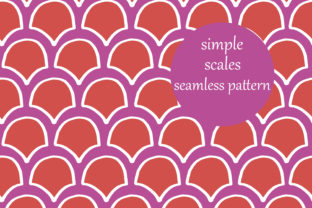 Colorful Doodle Mermaid Scales Pattern: A Versatile Design for Creative Projects
