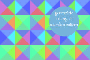 Colorful Geometric Triangles Pattern