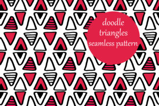 Colorful Triangle Doodle Pattern