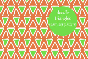 Colorful Triangles Doodle Pattern