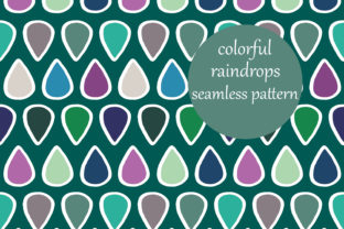 Cute Colorful Raindrops Dots Pattern: A Versatile Design for Creative Projects