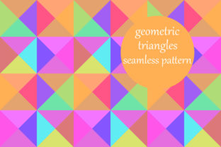 Discover the Multicolored Geometric Triangles Pattern: A Versatile Design for Every Project