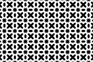 Geometric Bold Pattern Black White