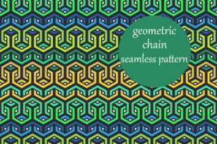Geometric Woven Chain Pattern: A Versatile Design for Modern Creativity