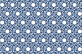Hexagon Abstract Pattern Blue