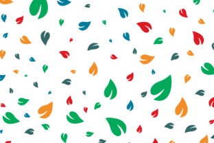 Leaf White Background Pattern