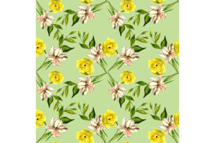 Seamless Pattern Summer Flowers