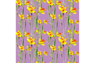 Seamless Pattern with Narcissuses